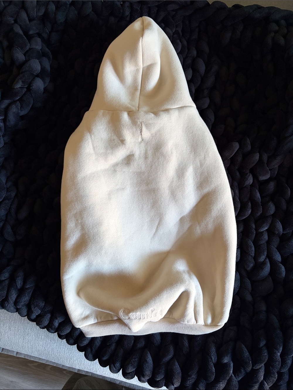 Comfrt Pet Cream Hooded Sweatshirt